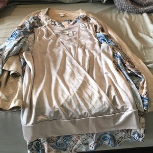 Lot of Three Chico’s Size 2 Tops.